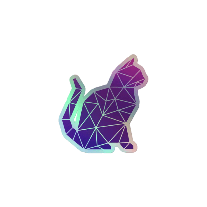 Geo Cat Sticker 2 product image (1)