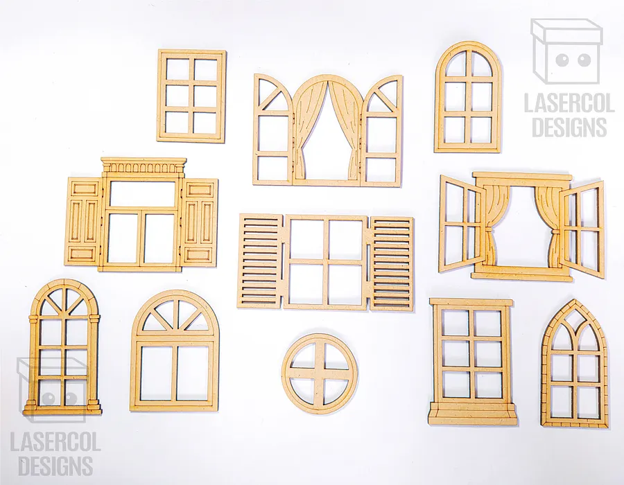 Windows Cut Outs - Laser Cut Files product image (5)