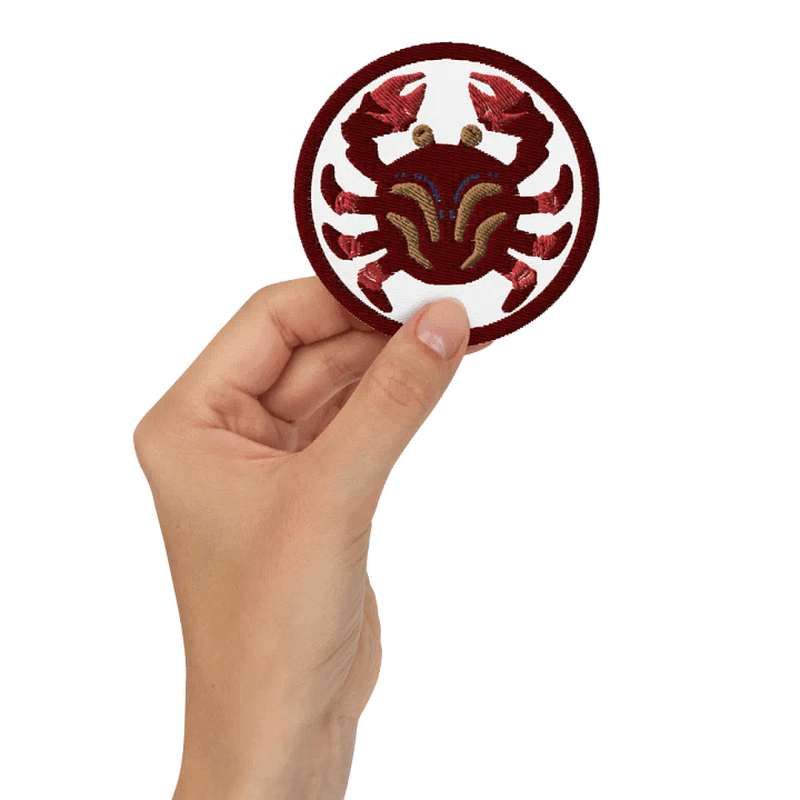 Symmetrical Crab Embroidered Patch product image (10)