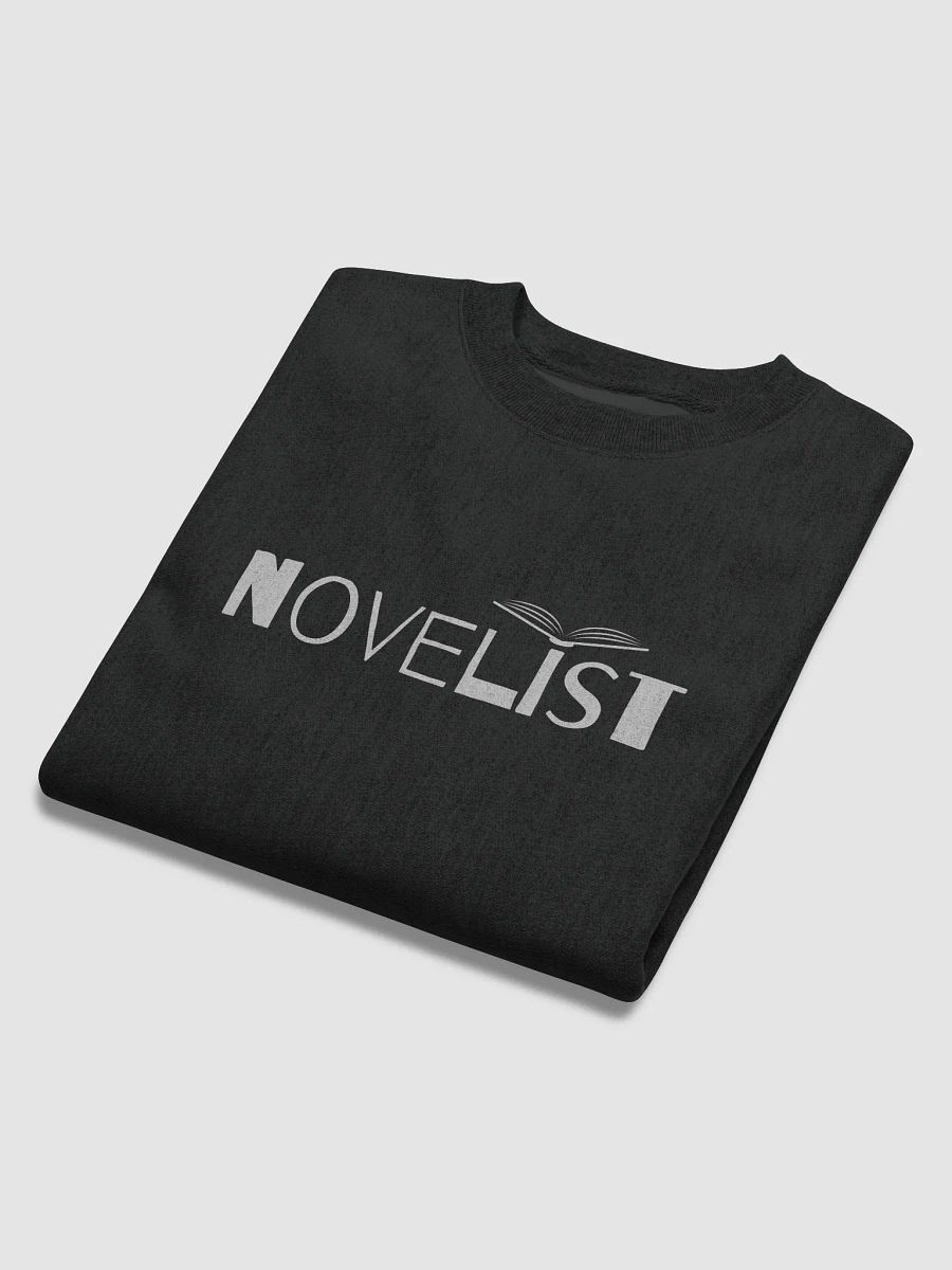 Novelist Silver Text Black Sweatshirt product image (6)