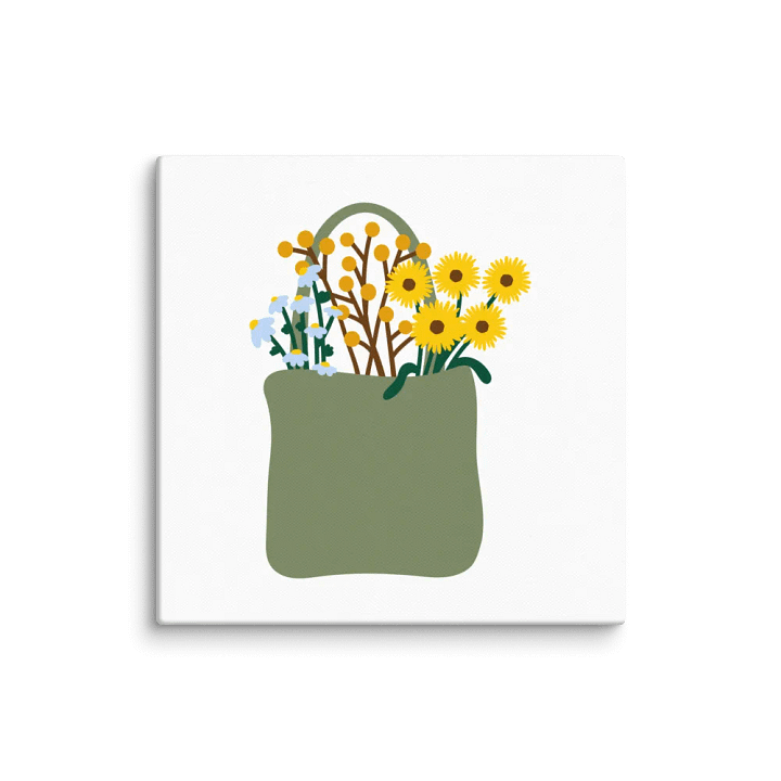 Floral Canvas Tote Bag product image (2)