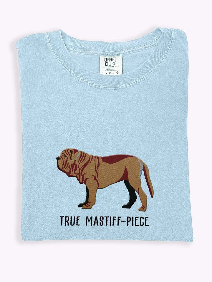 True Mastiff-Piece T-Shirt(Embroidered) of a Neapolitan Mastiff product image (1)