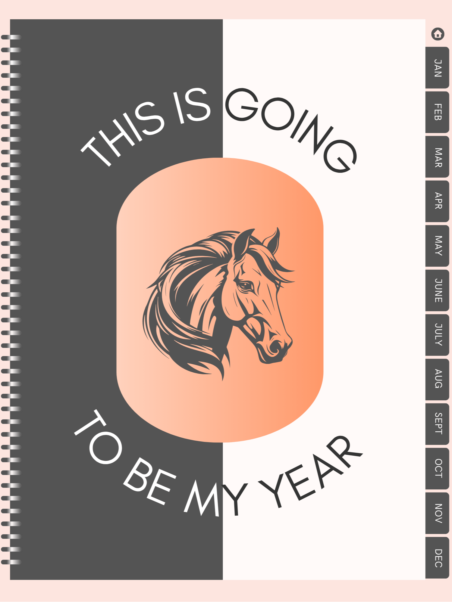 This Is Going To Be My Year - The Year Of The Horse Digital Planner product image (1)