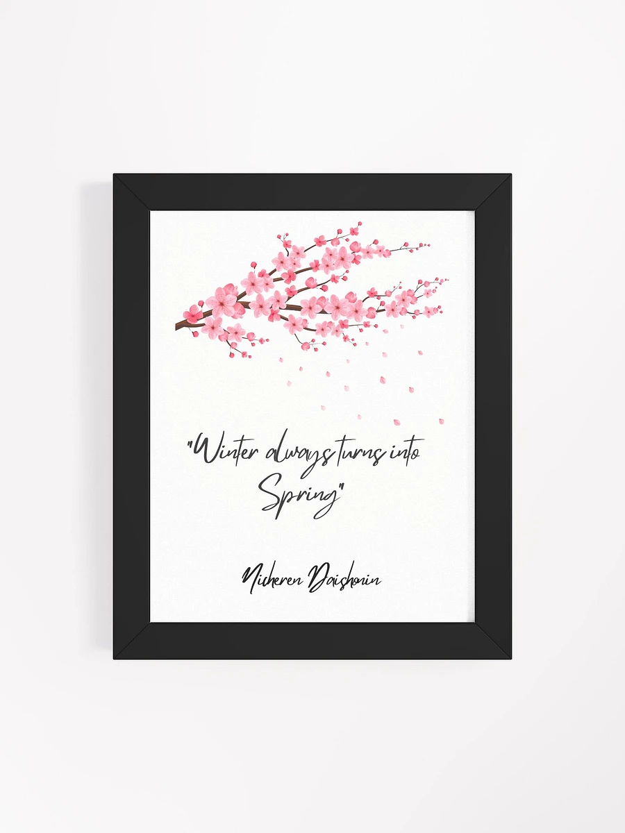 Winter Always Turns into Spring Wall Art—Inspirational Nichiren Framed Poster product image (20)