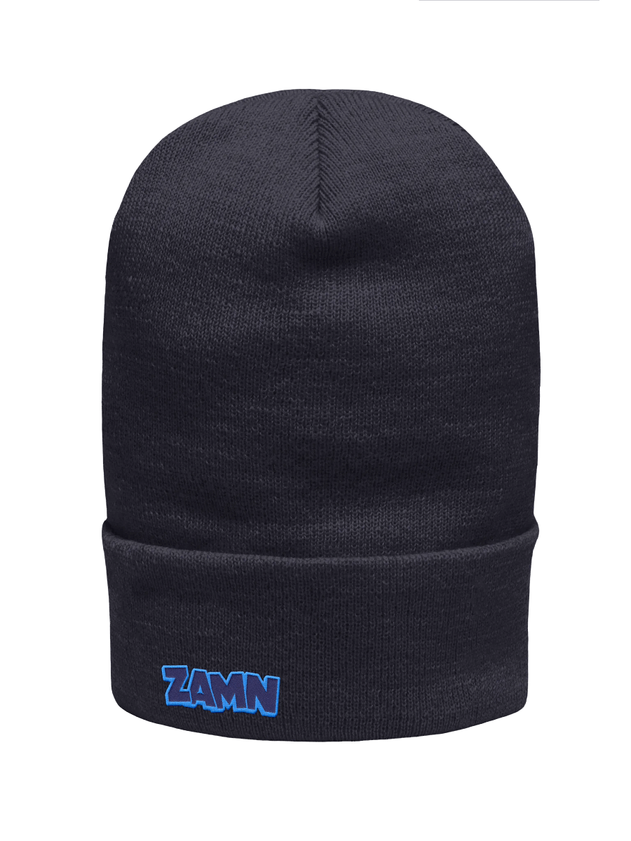ZAMN Logo Beanie: Blue product image (1)