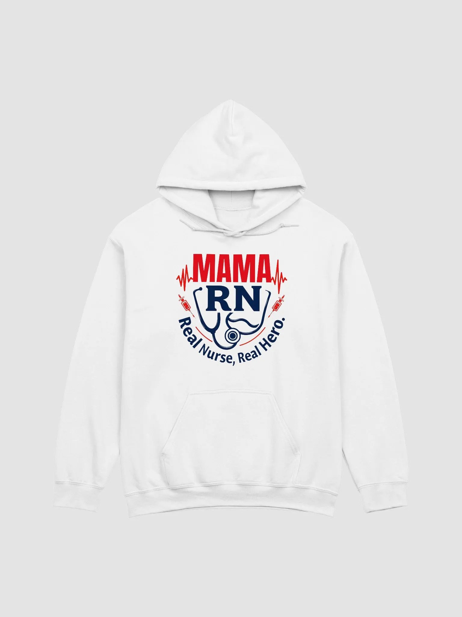 Mama RN, Real Nurse, Real Hero Hoodie product image (8)