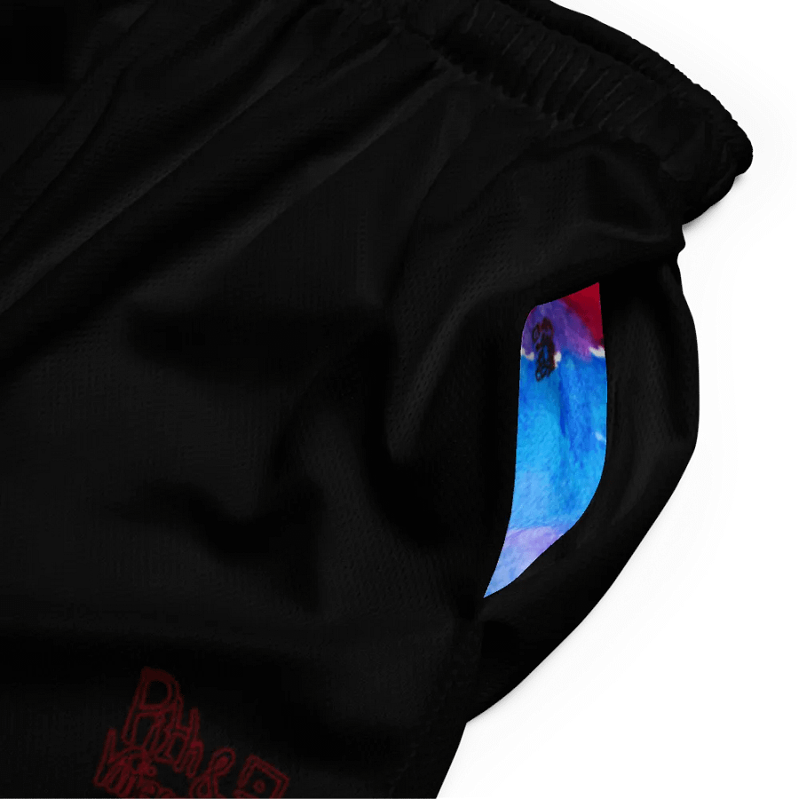 Faded skull mesh shorts product image (6)