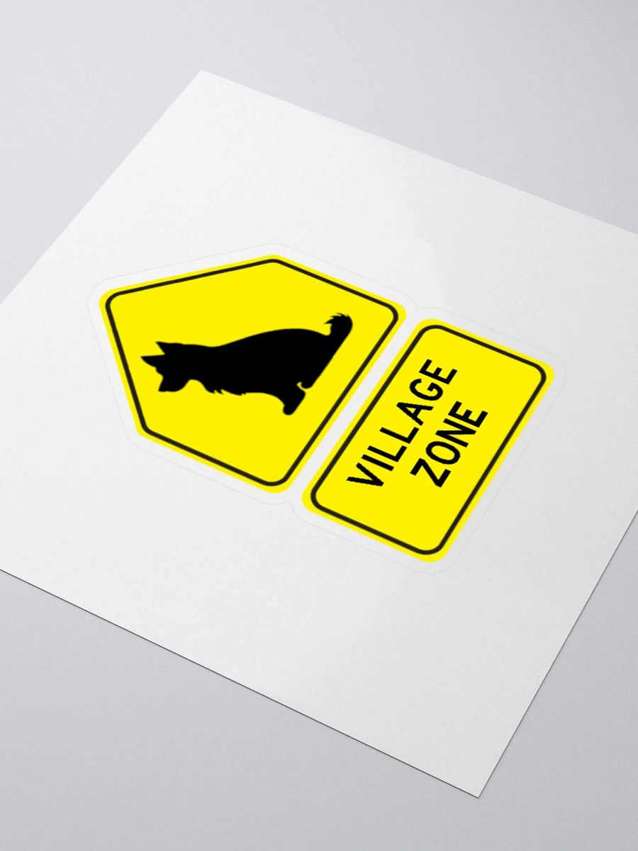 Village Zone Sign Sticker product image (7)