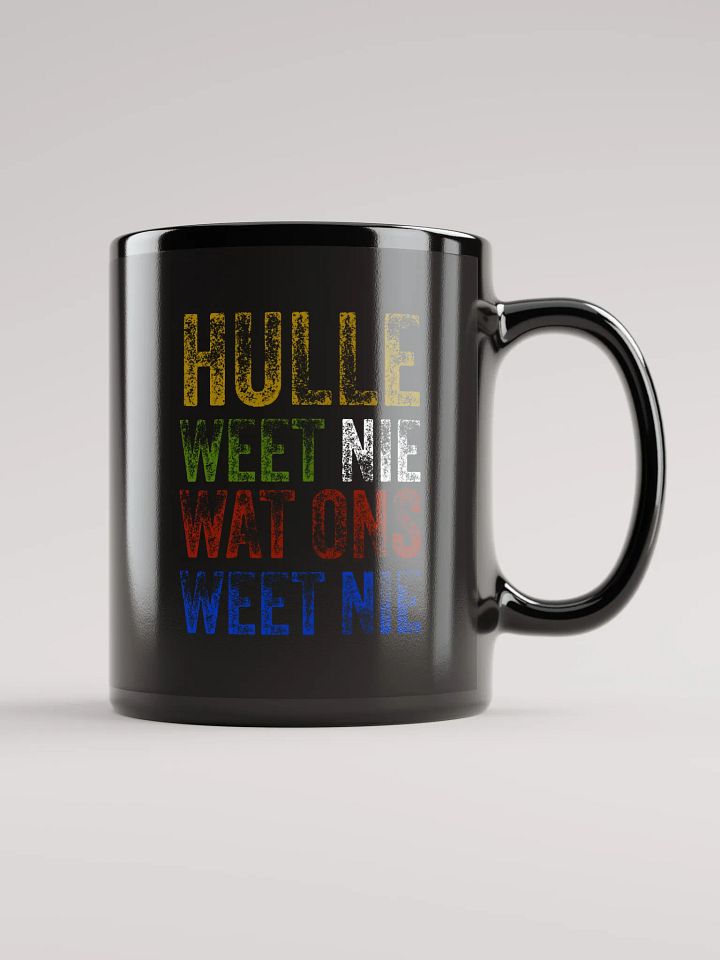 Hulle weet nie wat ons weet nie Black Glossy Mug product image (1)