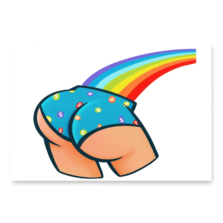 Rainbow Skittle_Butt Wrapping Paper Set product image (2)