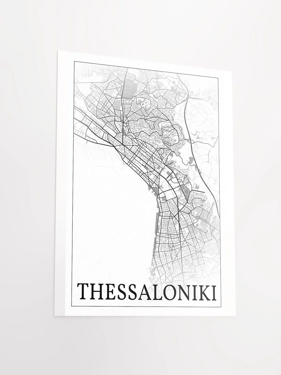 Thessaloniki, Greece, city map print product image (11)