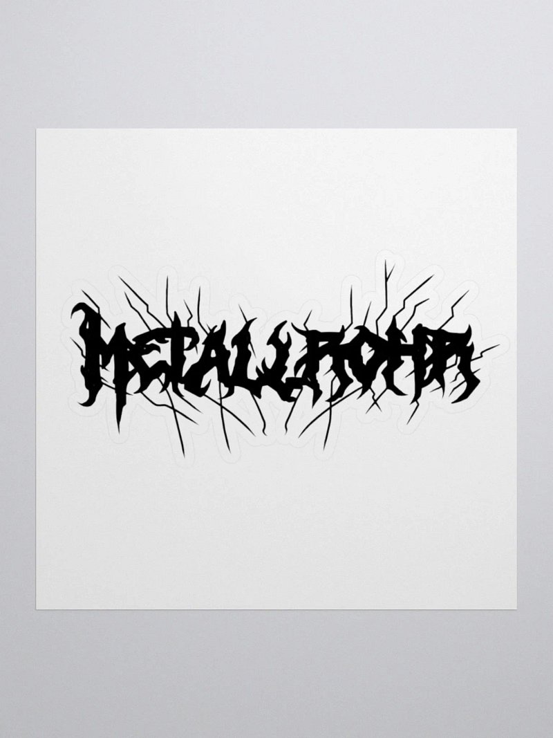 Metallrohr Band sticker