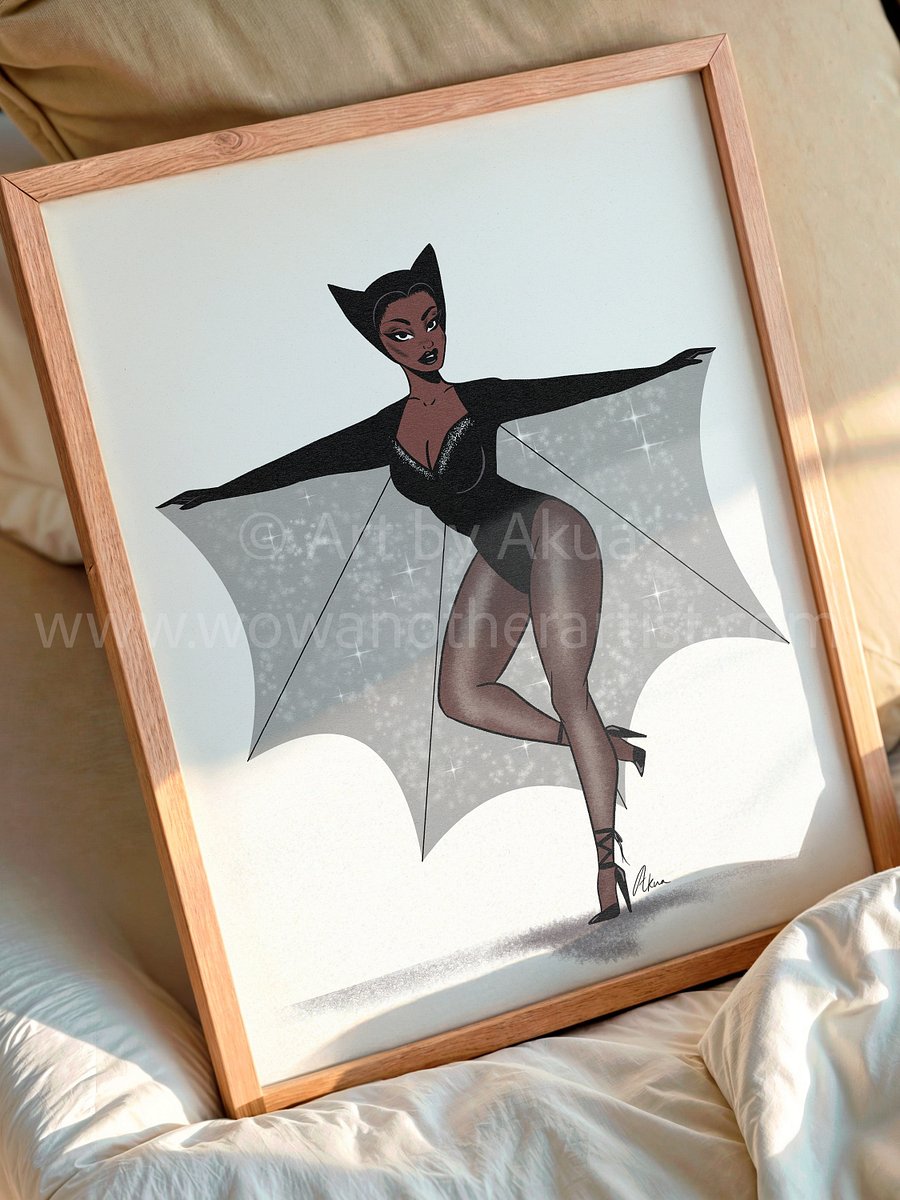 Vintage Bat Lady (borderless) product image (5)