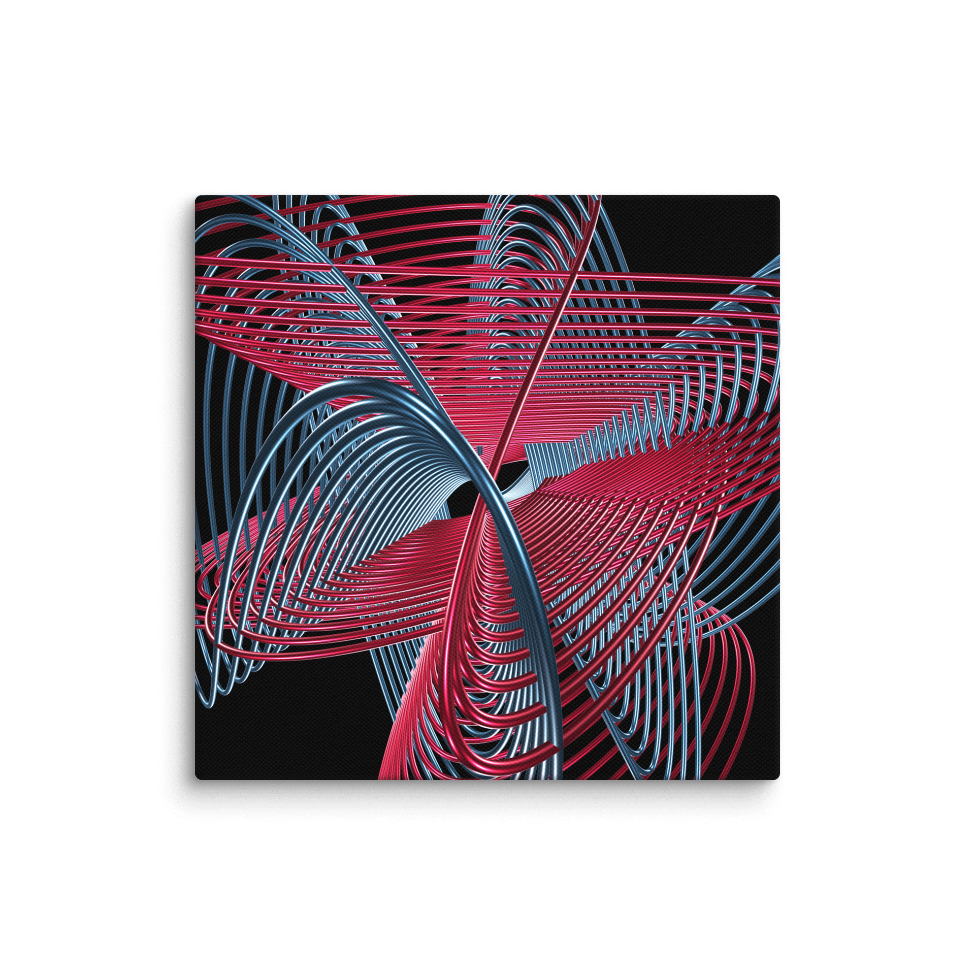 Oscilloscopic Dance #3 - Lissajous Figures Code Art Canvas Print product image (1)