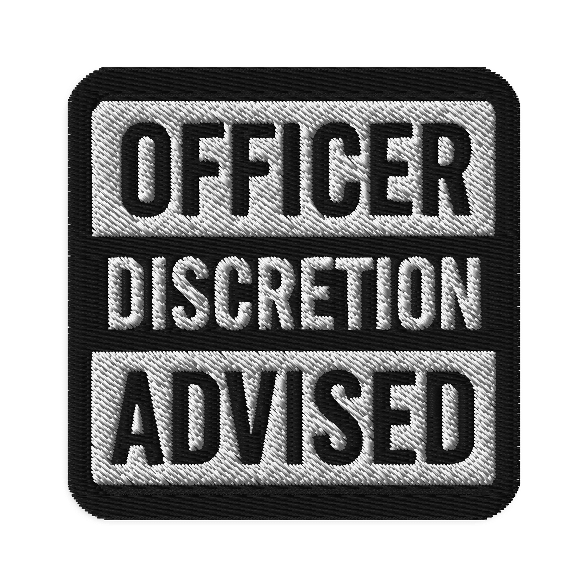 Officer Discretion Embroidered Patch product image (1)