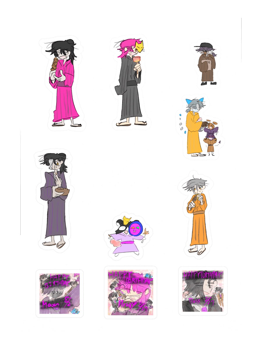 Moon Savers August Sticker + Ray and Hampan product image (3)