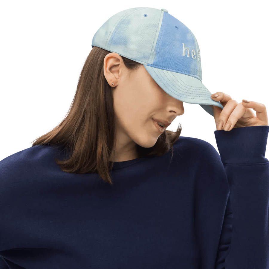 Groovy Hello/Goodbye Embroidered Tie-Dye Sportsman Hat product image (18)