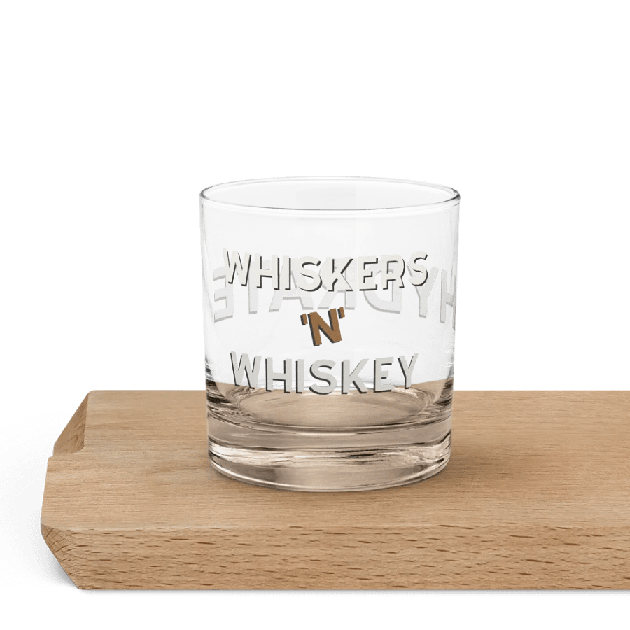 Whiskers 'N Whiskey Rocks Glass product image (10)