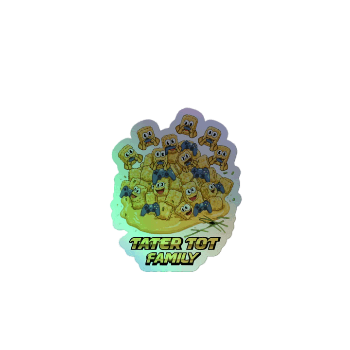 Tater Tot Family Holo Sticker product image (2)