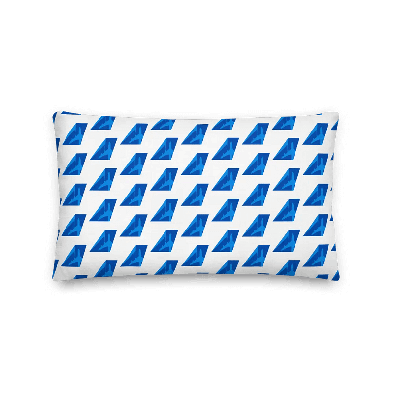 💤 Premium Flight Pillow - Two-Tone Blue Tailfin