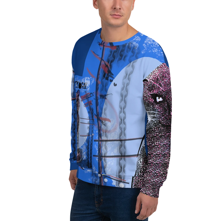 City CatPaint9 Unisex Art Sweatshirt product image (2)