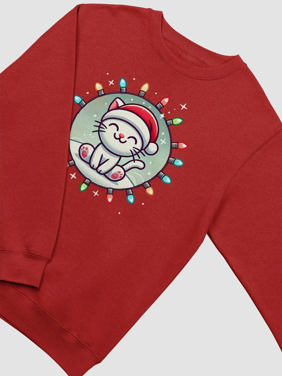Merry Catmas Lights Sweatshirt product image (4)