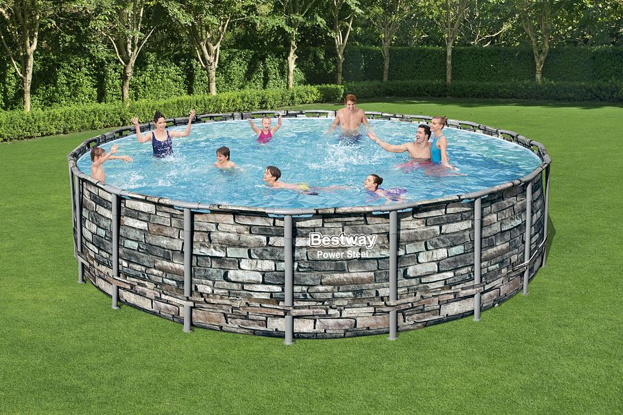 56883 Bestway® Power Steel™ Round Above Ground Pool Set (20 ft x 4.3 ft) product image (2)