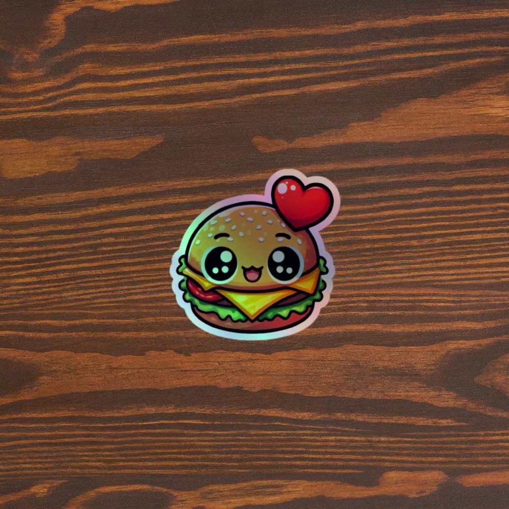 Burger Buddy Holographic Sticker Set product image (5)