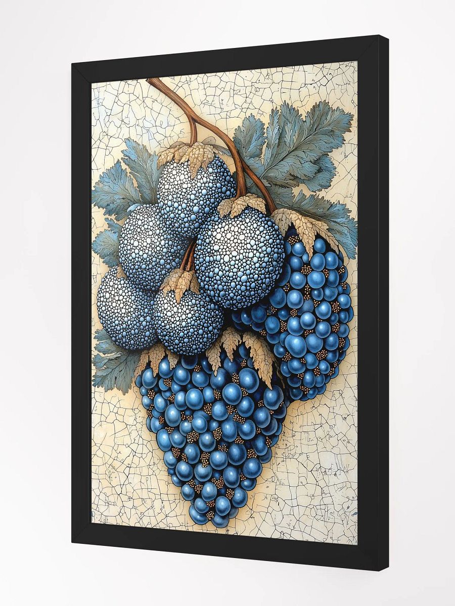Forest Jewels: Mystical Poster of Enchanted Blue Berries product image (2)