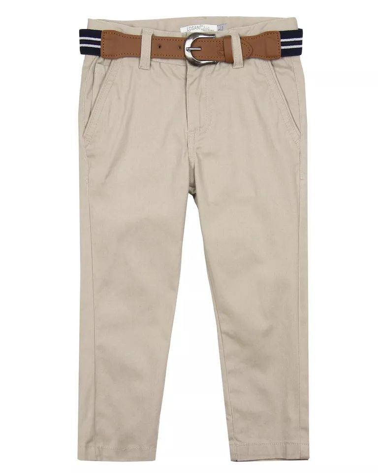 LOSAN Boy's Dress Chino Pants with Belt, Sizes 2-7 product image (1)