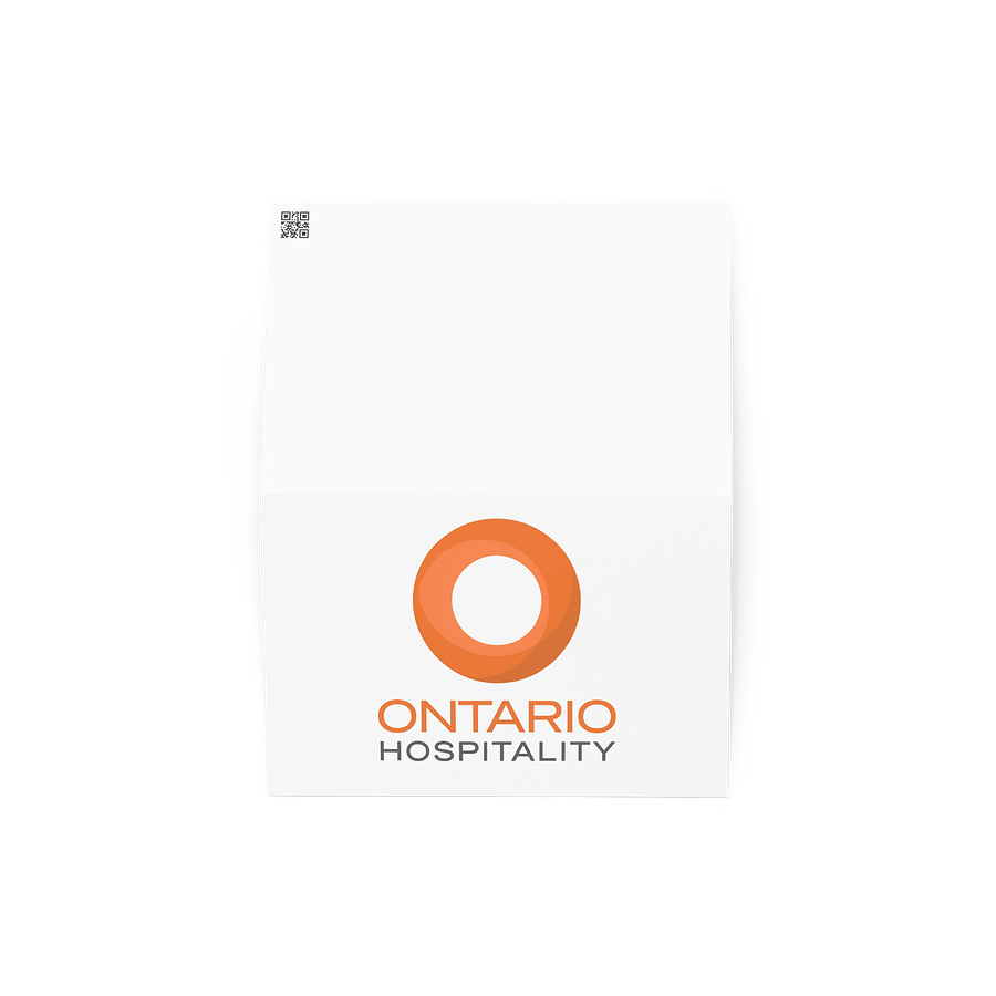 Ontario Hospitality Logo Greeting Card product image (2)