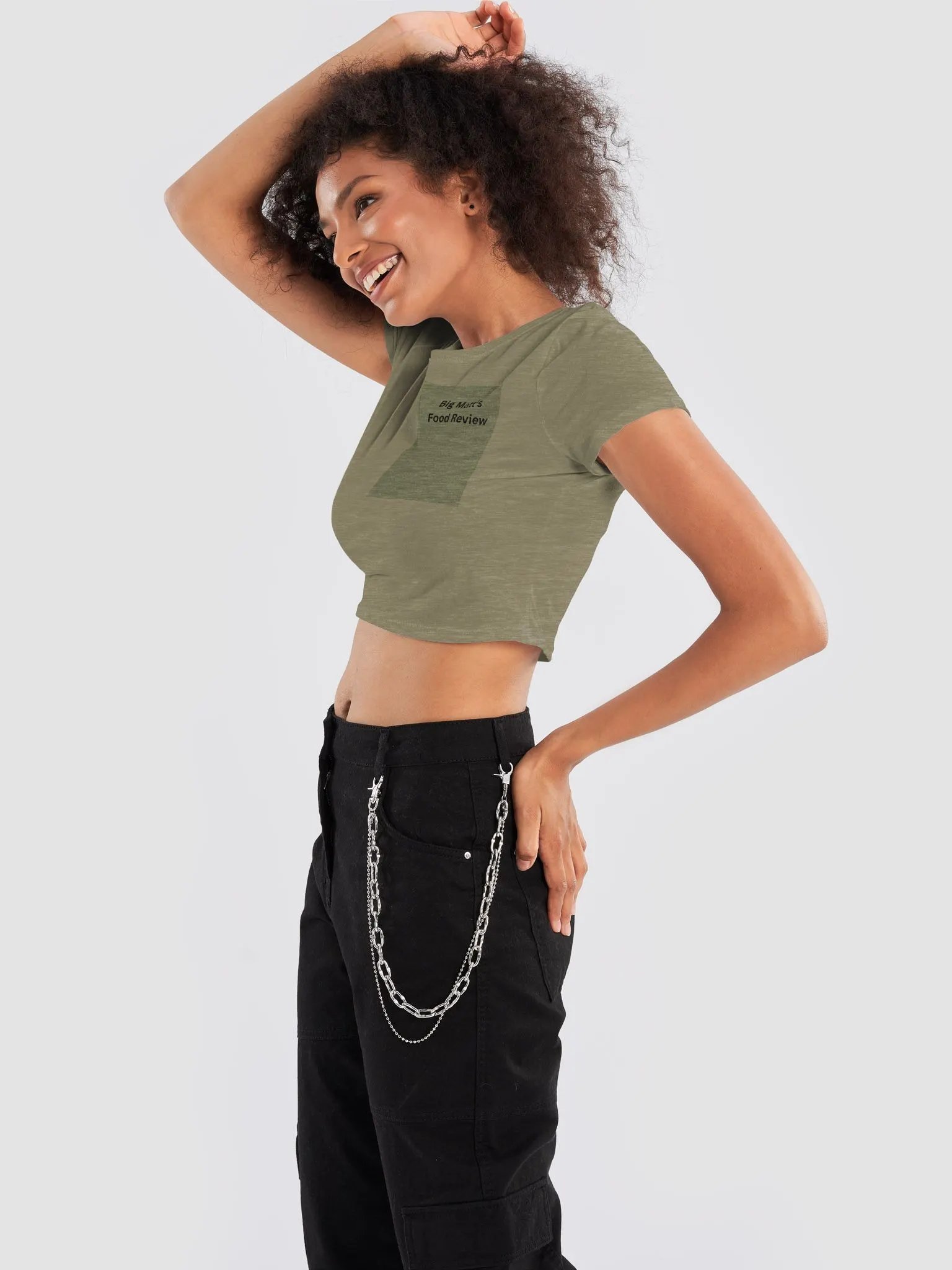Big Matt's Food Reviews Women's Crop Tee product image (10)