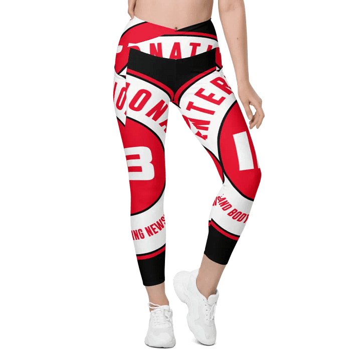 IFBNewsfeed.Org's All-Over Print Crossover Leggings with Pockets product image (1)