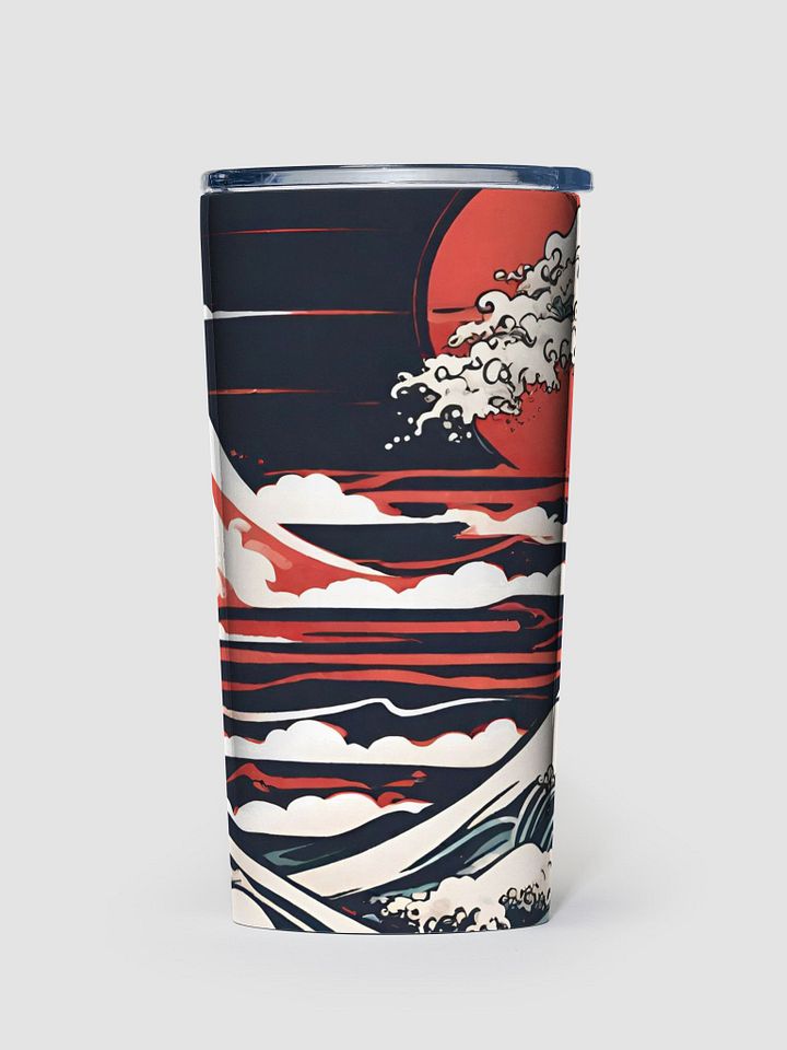 Rising Sun and Waves Stainless Steel Tumbler product image (1)