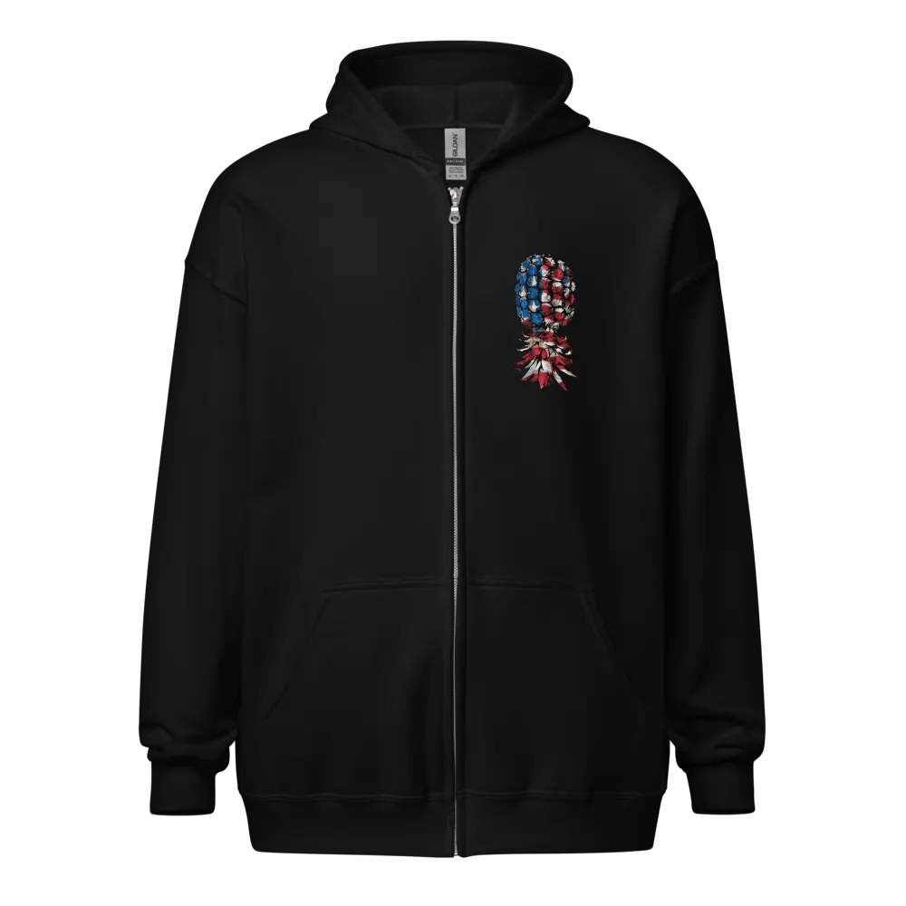 American Swinger Back Print Zippy Hoodie product image (1)