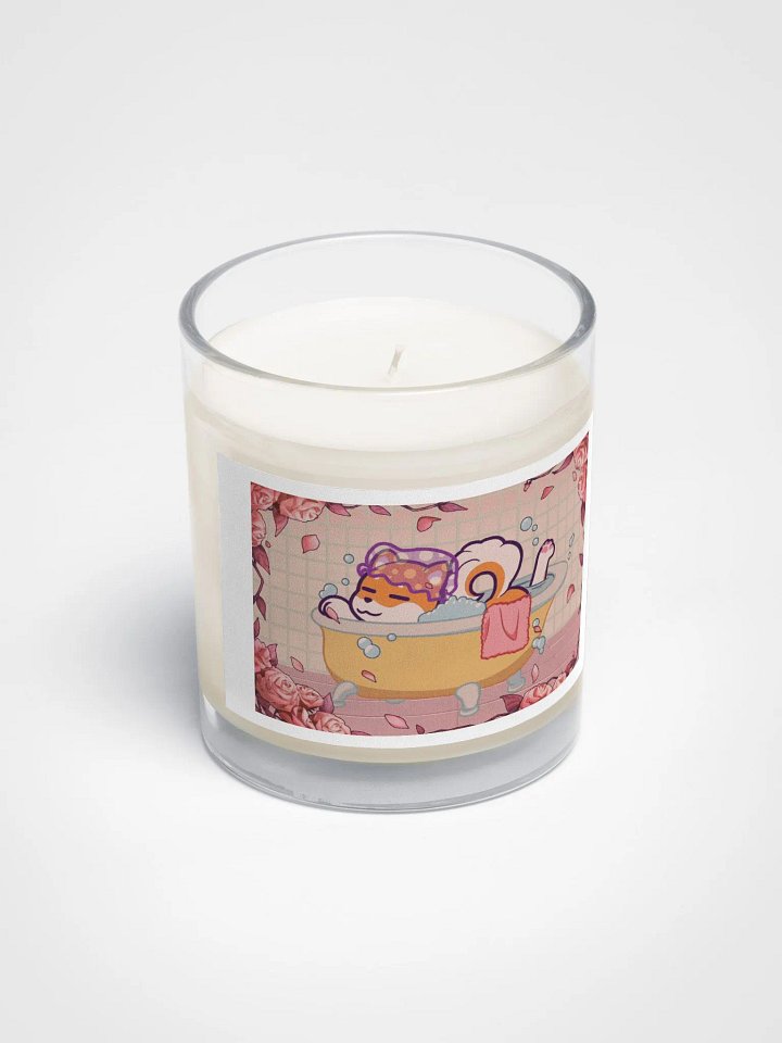 Bath Time Shiba Soy Wax Candle product image (2)