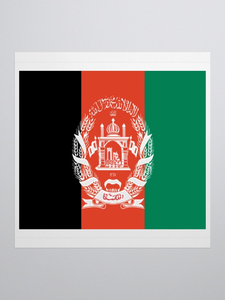 Exclusive Afghanistan Flag Kiss-Cut Stickers - High-Quality Vinyl, Multiple Sizes product image (3)