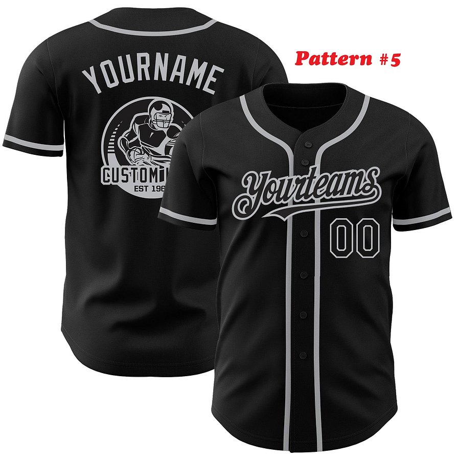 Authentic Baseball Jersey, Custom Baseball Jersey, Personalized Sport Jersey, Colorful, Multi Beautiful Flowers, Number, Logo product image (7)