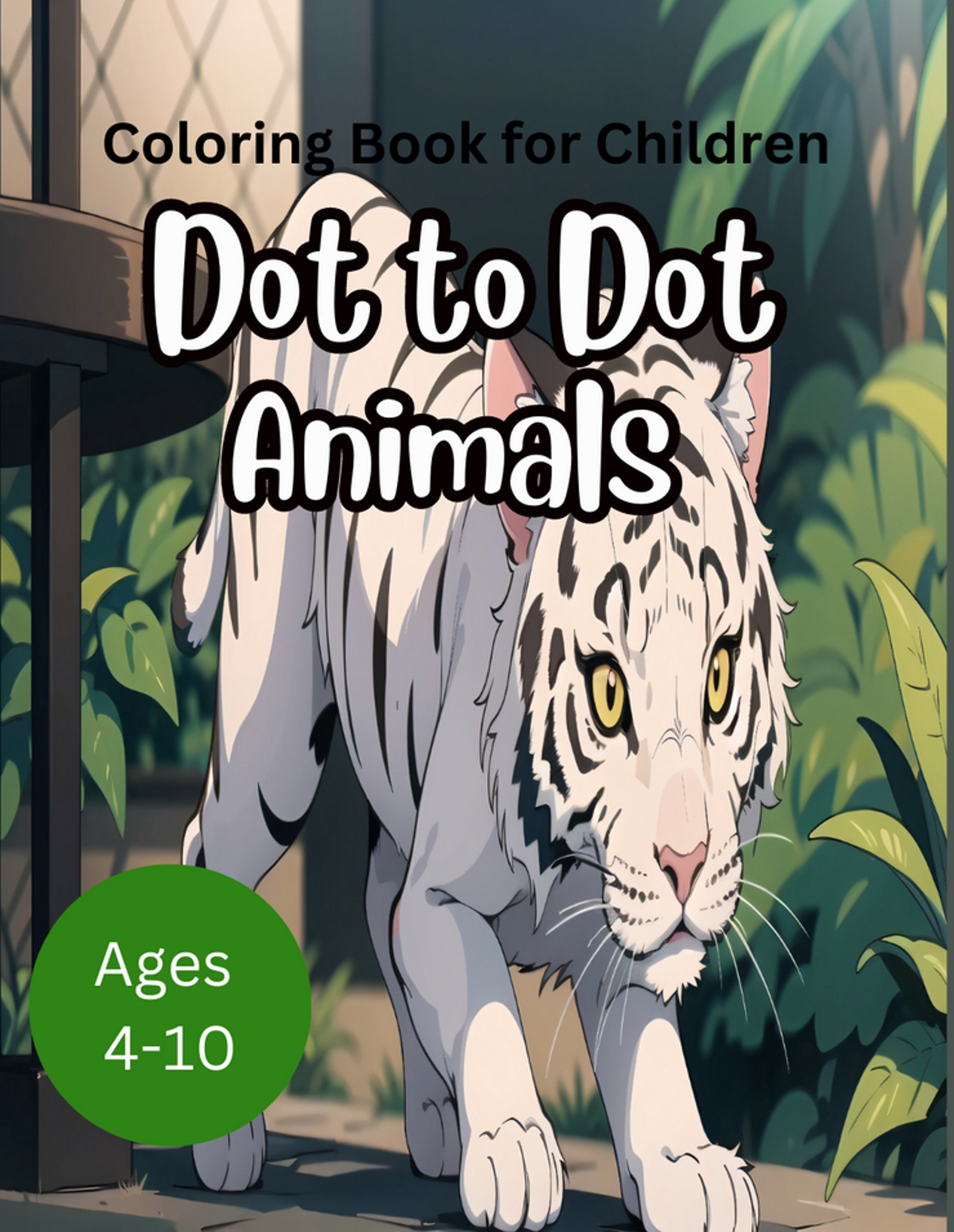Dot to Dot Jungle Animals Coloring Book product image (1)