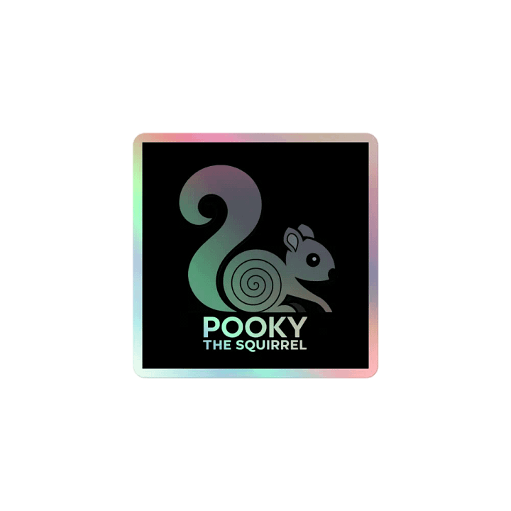 Pooky's Holographic Squirrel Sticker Set product image (1)