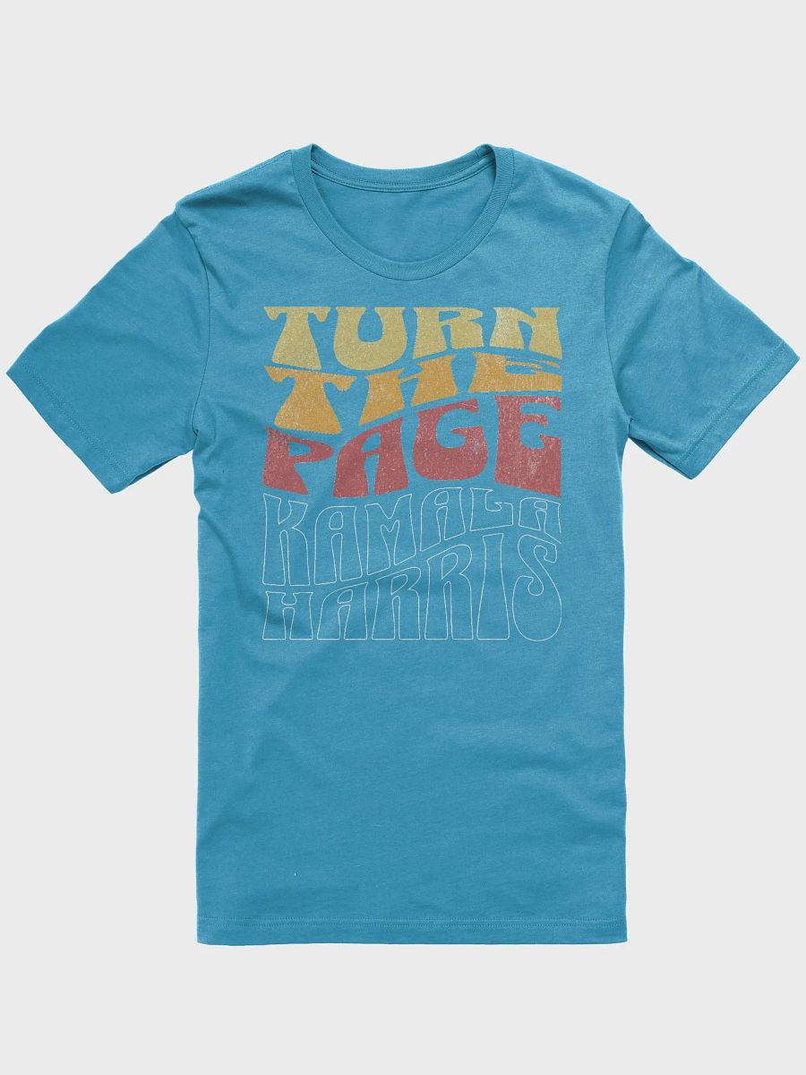 Turn The Page Kamala Harris Retro Groovy Design, Inspirational Message Tee Vintage Style, product image (2)