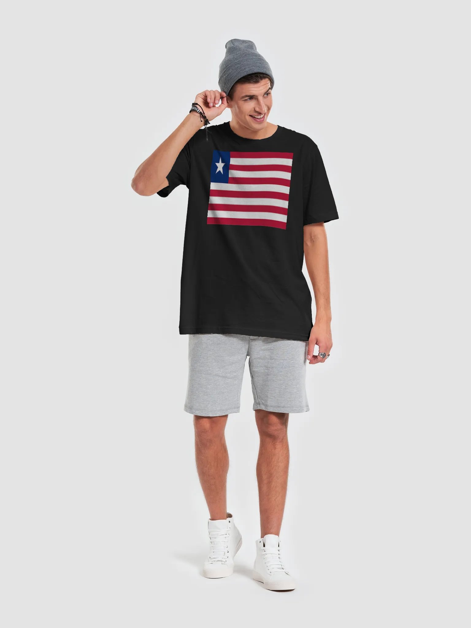 Graphic Grove Supersoft Unisex Liberian Flag T-Shirt - Exclusive product image (2)
