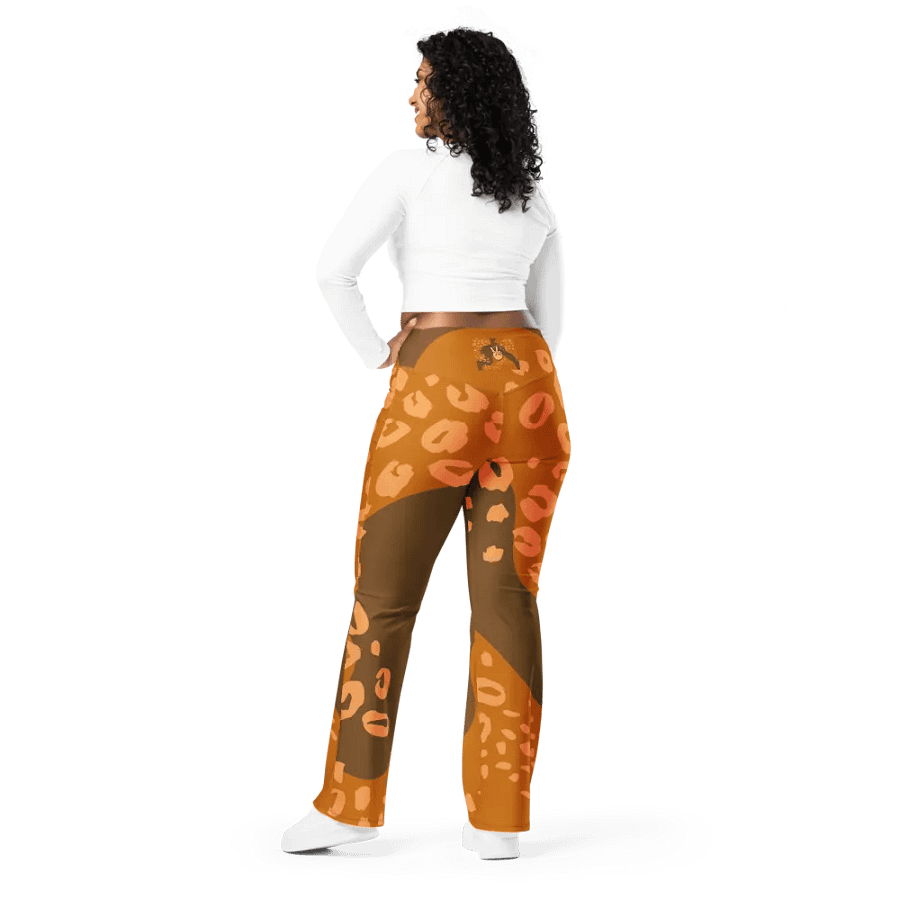 Orange Wildcat Whimsy Flare Leggings product image (7)