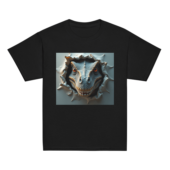 Ferocious Raptor Breakthrough – 3D Dinosaur Illusion Design product image (2)