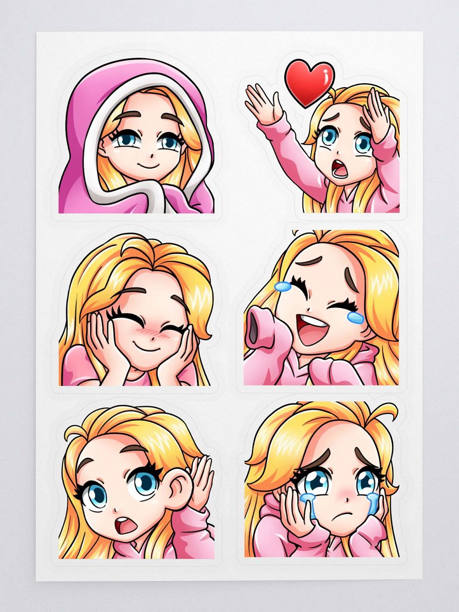 Melissa Emote Stickers Set 1 product image (3)
