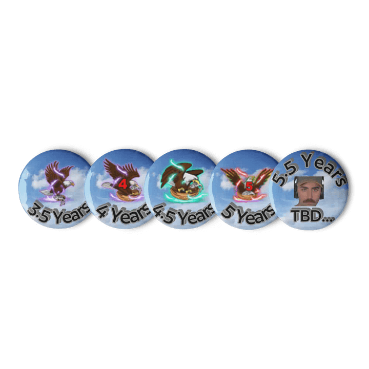Subscriber Badge Pins (3.5 - 5 years) product image (3)