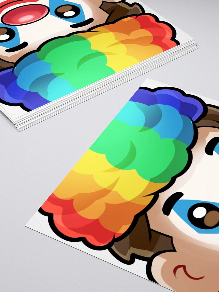 Jxime's Rainbow Clown Kiss Cut Stickers product image (3)