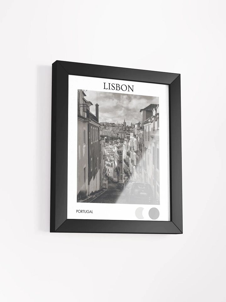 Streets of Lisbon I - Black & White - Framed product image (2)