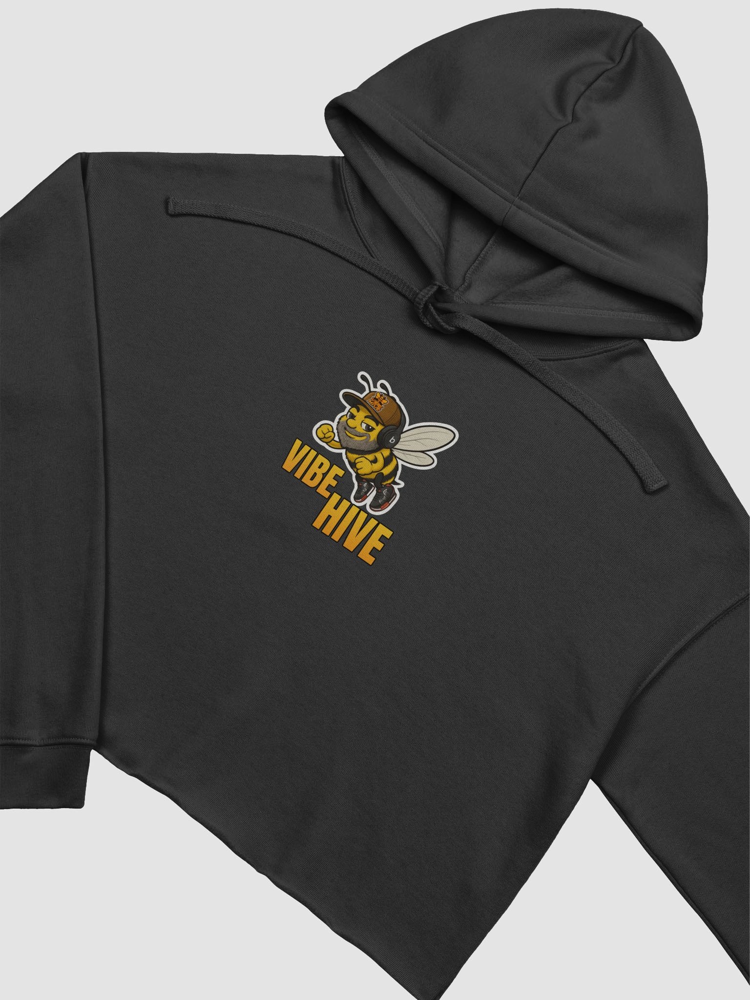 Bee Vibe Hive Fleece Crop Hoodie product image (9)