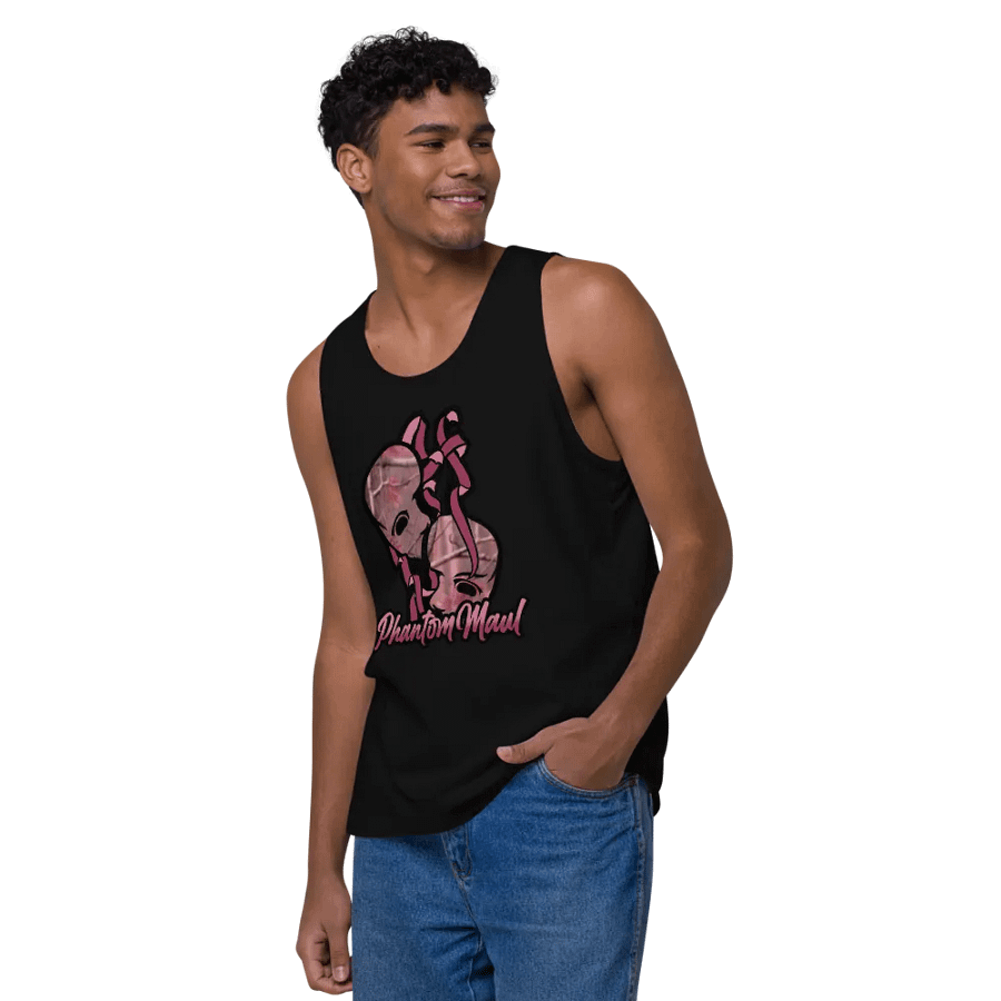 Pink Woodland Camo Logo Men's Tank Top product image (22)